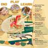 imageDino Fossil Eggs Dinosaur Toys  12 Dinosaur Eggs Dig Excavation Kit w Play Mat for Kids Ages 57 Easter Basket Essentials STEM Toy Christmas Birthday Gift for Boys Girls 3 4 5 6 7 8  813 Years OldKhaki