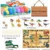 imageDino Fossil Eggs Dinosaur Toys  12 Dinosaur Eggs Dig Excavation Kit w Play Mat for Kids Ages 57 Easter Basket Essentials STEM Toy Christmas Birthday Gift for Boys Girls 3 4 5 6 7 8  813 Years OldMulticolor