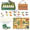 imageDino Fossil Eggs Dinosaur Toys  12 Dinosaur Eggs Dig Excavation Kit w Play Mat for Kids Ages 57 Easter Basket Essentials STEM Toy Christmas Birthday Gift for Boys Girls 3 4 5 6 7 8  813 Years OldKhaki