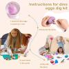 imageDinosaur Eggs Dig Kit Toys  12 Dino Easter Eggs Fossil Eggs Excavation Kit for Kids Easter Party Favor Basket Stuffers STEM Toy Christmas Birthday Gift for Boys Girls Age 3 4 5 6 7 8 9 10  Years Old