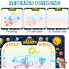 imageJasonwell Aqua Water Doodle Mat 31x31 Inches Large Magic Drawing Doodling Mat Coloring Mat Educational Toys Christmas Birthday Gifts for Kids Toddler Boys Girls Age 2 3 4 5 6 7 8 Year Old AlphabetGalaxy 48X36