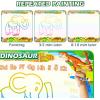 imageJasonwell Aqua Water Doodle Mat 31x31 Inches Large Magic Drawing Doodling Mat Coloring Mat Educational Toys Christmas Birthday Gifts for Kids Toddler Boys Girls Age 2 3 4 5 6 7 8 Year Old AlphabetDinosaur 60X40