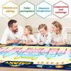 imageJasonwell Aqua Water Doodle Mat 31x31 Inches Large Magic Drawing Doodling Mat Coloring Mat Educational Toys Christmas Birthday Gifts for Kids Toddler Boys Girls Age 2 3 4 5 6 7 8 Year Old AlphabetGalaxy 48X36