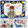 imageJasonwell Aqua Water Doodle Mat 31x31 Inches Large Magic Drawing Doodling Mat Coloring Mat Educational Toys Christmas Birthday Gifts for Kids Toddler Boys Girls Age 2 3 4 5 6 7 8 Year Old AlphabetGalaxy 40X28