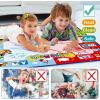 imageJasonwell Aqua Water Doodle Mat 31x31 Inches Large Magic Drawing Doodling Mat Coloring Mat Educational Toys Christmas Birthday Gifts for Kids Toddler Boys Girls Age 2 3 4 5 6 7 8 Year Old AlphabetAlphabet 31X31