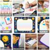 imageJasonwell Aqua Water Doodle Mat 31x31 Inches Large Magic Drawing Doodling Mat Coloring Mat Educational Toys Christmas Birthday Gifts for Kids Toddler Boys Girls Age 2 3 4 5 6 7 8 Year Old AlphabetGalaxy 48X36