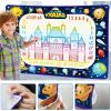 imageJasonwell Aqua Water Doodle Mat 31x31 Inches Large Magic Drawing Doodling Mat Coloring Mat Educational Toys Christmas Birthday Gifts for Kids Toddler Boys Girls Age 2 3 4 5 6 7 8 Year Old AlphabetGalaxy 40X28