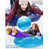imageJasonwell Snow Tube Inflatable Snow Sled Toboggan Snow Toys for Kids and Adults Heavy Duty Inflatable Snow Tube Winter Outdoor Toys for Kids Toddlers Adults