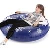 imageJasonwell Snow Tube Inflatable Snow Sled Toboggan Snow Toys for Kids and Adults Heavy Duty Inflatable Snow Tube Winter Outdoor Toys for Kids Toddlers Adults