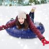 imageJasonwell Snow Tube Inflatable Snow Sled Toboggan Snow Toys for Kids and Adults Heavy Duty Inflatable Snow Tube Winter Outdoor Toys for Kids Toddlers Adults