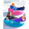 imageJasonwell Snow Tube Inflatable Snow Sled Toboggan Snow Toys for Kids and Adults Heavy Duty Inflatable Snow Tube Winter Outdoor Toys for Kids Toddlers Adults