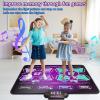 imageKids Dance Mat Toys  2Player Dance Pad Gifts for Girls Boys Toddlers 3 4 5 6 7 8 9  Year Old Electronic Dancing Mat Floor Games Toy with Music Light Christmas Birthday Gift Purple2playerPurple