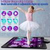 imageKids Dance Mat Toys  2Player Dance Pad Gifts for Girls Boys Toddlers 3 4 5 6 7 8 9  Year Old Electronic Dancing Mat Floor Games Toy with Music Light Christmas Birthday Gift Purple2playerPurple