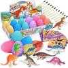 imageDinosaur Eggs Dig Kit Toys  12 Dino Easter Eggs Fossil Eggs Excavation Kit for Kids Easter Party Favor Basket Stuffers STEM Toy Christmas Birthday Gift for Boys Girls Age 3 4 5 6 7 8 9 10  Years Old