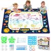imageJasonwell Aqua Water Doodle Mat 31x31 Inches Large Magic Drawing Doodling Mat Coloring Mat Educational Toys Christmas Birthday Gifts for Kids Toddler Boys Girls Age 2 3 4 5 6 7 8 Year Old AlphabetGalaxy 40X28