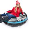 imageJasonwell Snow Tube Inflatable Snow Sled Toboggan Snow Toys for Kids and Adults Heavy Duty 47 Inch Inflatable Snow Tube Winter Outdoor Toys for Kids and Adults