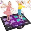 imageKids Dance Mat Toys  2Player Dance Pad Gifts for Girls Boys Toddlers 3 4 5 6 7 8 9  Year Old Electronic Dancing Mat Floor Games Toy with Music Light Christmas Birthday Gift Purple2playerPurple