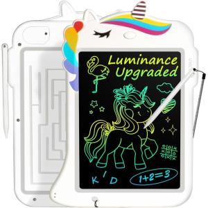 imageJasonwell LCD Drawing Writing Tablet  Drawing Pad Doodle Board for Kids Toddlers Drawing Toy Educational Learning Toys Christmas Birthday Gift 2 3 4 5 6 7 8 Year Old Girls Boys White UnicornWhite