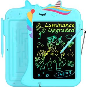 imageJasonwell LCD Drawing Writing Tablet  Drawing Pad Doodle Board for Kids Toddlers Drawing Toy Educational Learning Toys Christmas Birthday Gift 2 3 4 5 6 7 8 Year Old Girls Boys White UnicornBlue