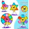 imageJasonwell 65pcs Magnetic Tiles Building Blocks Set for Boys Girls Preschool Educational Magnet Construction Kit Stacking STEM Toys Christmas Birthday Gift for Kids Toddler 3 4 5 6 7 8 9 10  Year Old100 PCS