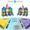 imageJasonwell 65pcs Magnetic Tiles Building Blocks Set for Boys Girls Preschool Educational Magnet Construction Kit Stacking STEM Toys Christmas Birthday Gift for Kids Toddler 3 4 5 6 7 8 9 10  Year Old100 PCS