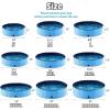 imageJasonwell Foldable Dog Pet Bath Pool Collapsible Dog Pet Pool Bathing Tub Kiddie Pool Doggie Wading Pool for Puppy Small Medium Large Dogs Cats and Kids 48quot GreyPlastic Board Blue