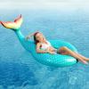 imageJasonwell Giant Inflatable Mermaid Tail Pool Float with Fast Valves Summer Beach Swimming Pool Party Lounge Raft Decorations Toys for Adults Kids GreenGreen  L