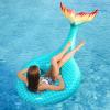 imageJasonwell Giant Inflatable Mermaid Tail Pool Float with Fast Valves Summer Beach Swimming Pool Party Lounge Raft Decorations Toys for Adults Kids GreenGreen  L