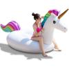 imageJasonwell Giant Inflatable Unicorn Pool Float Floatie Ride On with Fast Valves Large Rideable Blow Up Summer Beach Swimming Pool Party Lounge Raft Decorations Toys Kids Adults3XL Rainbow