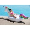 imageJasonwell Giant Inflatable Unicorn Pool Float Floatie Ride On with Fast Valves Large Rideable Blow Up Summer Beach Swimming Pool Party Lounge Raft Decorations Toys Kids Adults3XL Rainbow
