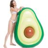 imageJasonwell Inflatable Avocado Pool Float Floatie with Ball Water Fun Large Blow Up Summer Beach Swimming Floaty Party Toys Lounge Raft for Kids Adults XLAvocadoL