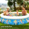imageJasonwell Inflatable Kids Kiddie Pool  Wading Pool for Toddler Durable Swimming Pool Family Above Ground Pool Summer Outside Round Pools for Children Adults Garden Backyard 807Wx185H807Wx185H