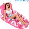 imageJasonwell Inflatable Pool Float Adult  Pool Floaties Lounger Floats Raft Floating Chair Water Floaty for Swimming Pool Lake Lounge Float with Cup Holders Beach Pool Party Toys for Adults KidsTropicalRose