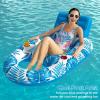 imageJasonwell Inflatable Pool Float Adult  Pool Floaties Lounger Floats Raft Floating Chair Water Floaty for Swimming Pool Lake Lounge Float with Cup Holders Beach Pool Party Toys for Adults KidsBlue