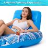 imageJasonwell Inflatable Pool Float Adult  Pool Floaties Lounger Floats Raft Floating Chair Water Floaty for Swimming Pool Lake Lounge Float with Cup Holders Beach Pool Party Toys for Adults KidsBlue