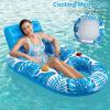 imageJasonwell Inflatable Pool Float Adult  Pool Floaties Lounger Floats Raft Floating Chair Water Floaty for Swimming Pool Lake Lounge Float with Cup Holders Beach Pool Party Toys for Adults KidsBlue