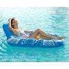 imageJasonwell Inflatable Pool Float Adult  Pool Floaties Lounger Floats Raft Floating Chair Water Floaty for Swimming Pool Lake Lounge Float with Cup Holders Beach Pool Party Toys for Adults KidsBlue