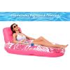 imageJasonwell Inflatable Pool Float Adult  Pool Floaties Lounger Floats Raft Floating Chair Water Floaty for Swimming Pool Lake Lounge Float with Cup Holders Beach Pool Party Toys for Adults KidsTropicalRose