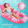 imageJasonwell Inflatable Pool Float Adult  Pool Floaties Lounger Floats Raft Floating Chair Water Floaty for Swimming Pool Lake Lounge Float with Cup Holders Beach Pool Party Toys for Adults KidsTropicalRose