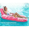 imageJasonwell Inflatable Pool Float Adult  Pool Floaties Lounger Floats Raft Floating Chair Water Floaty for Swimming Pool Lake Lounge Float with Cup Holders Beach Pool Party Toys for Adults KidsTropicalRose