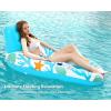 imageJasonwell Inflatable Pool Float Adult  Pool Floaties Lounger Floats Raft Floating Chair Water Floaty for Swimming Pool Lake Lounge Float with Cup Holders Beach Pool Party Toys for Adults KidsOcean Blue