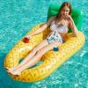 imageJasonwell Inflatable Pool Float Adult  Pool Floaties Lounger Floats Raft Floating Chair Water Floaty for Swimming Pool Lake Lounge Float with Cup Holders Beach Pool Party Toys for Adults KidsPineapple