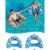 imageJasonwell Inflatable Pool Float Chair  2 Pack Pool Floaties Chair Floats Loungers for Swimming Pools Floating Lounger with Cup Holders Toy Party Floaties for Adults LXLarge