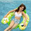 imageJasonwell Inflatable Pool Float Chair  2 Pack Pool Floaties Chair Floats Loungers for Swimming Pools Floating Lounger with Cup Holders Toy Party Floaties for Adults LLarge