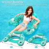 imageJasonwell Inflatable Pool Float Chair  2 Pack Pool Floaties Chair Floats Loungers for Swimming Pools Floating Lounger with Cup Holders Toy Party Floaties for Adults LLarge