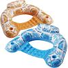 imageJasonwell Inflatable Pool Float Chair  2 Pack Pool Floaties Chair Floats Loungers for Swimming Pools Floating Lounger with Cup Holders Toy Party Floaties for Adults LLarge