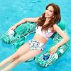 imageJasonwell Inflatable Pool Float Chair  2 Pack Pool Floaties Chair Floats Loungers for Swimming Pools Floating Lounger with Cup Holders Toy Party Floaties for Adults LXLarge