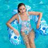 imageJasonwell Inflatable Pool Float Chair  2 Pack Pool Floaties Chair Floats Loungers for Swimming Pools Floating Lounger with Cup Holders Toy Party Floaties for Adults LXLarge