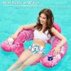 imageJasonwell Inflatable Pool Float Chair  2 Pack Pool Floaties Chair Floats Loungers for Swimming Pools Floating Lounger with Cup Holders Toy Party Floaties for Adults LLarge
