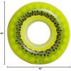 imageJasonwell Inflatable Pool Floats Kids  3 Pack Floaties Pool Tubes Swim Rings Fruit Water Floaty Watermelon Kiwi Orange Inflatable Pool Toys Float for Swimming Pool Party Lake Beach Kids AdultsKiwi 1 PACK for Adults